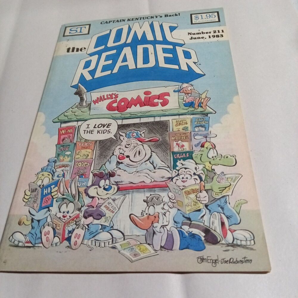 Comic Reader #211 (June 1983) Funny Animal cover; Newton Star Hunters back